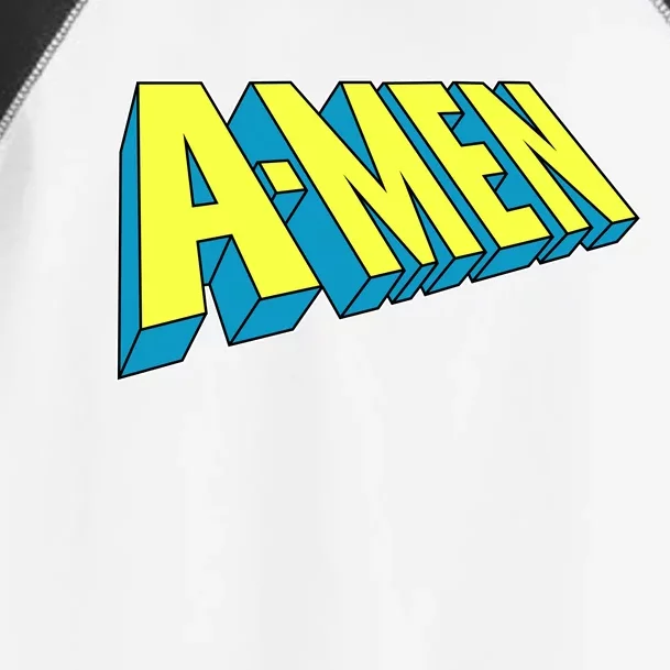 Comic Superhero Styled A-MEN Toddler Fine Jersey T-Shirt