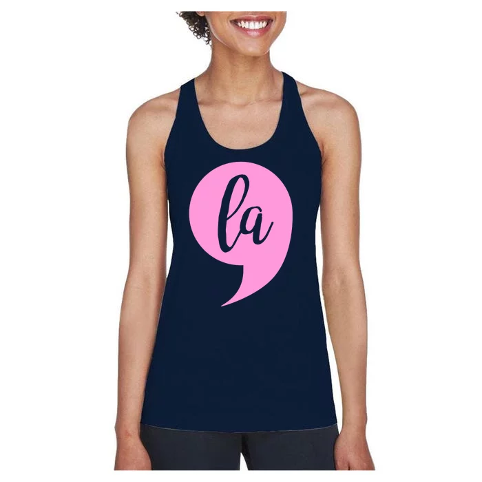 Comma La Kamala Harris Vote 2020 Election Women's Racerback Tank