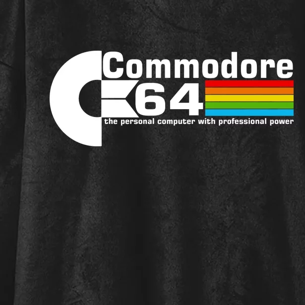 Commodore 64 Retro Computer Hooded Wearable Blanket