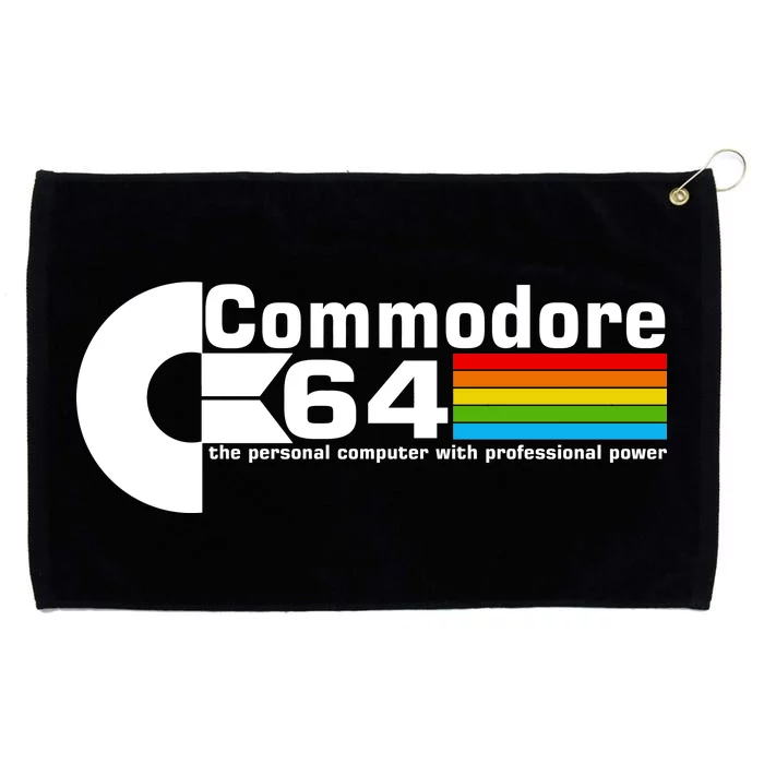 Commodore 64 Retro Computer Grommeted Golf Towel