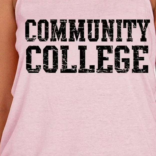 Community College Women's Knotted Racerback Tank