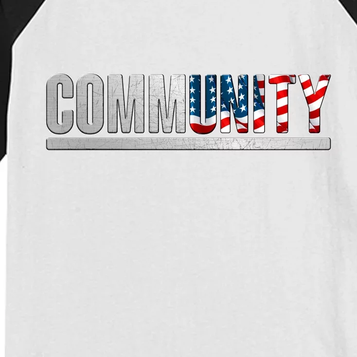 Community USA Flag Kids Colorblock Raglan Jersey