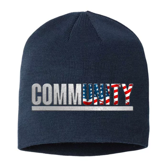 Community USA Flag 8 1/2in Sustainable Knit Beanie