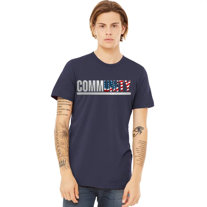 Community USA Flag Premium T-Shirt