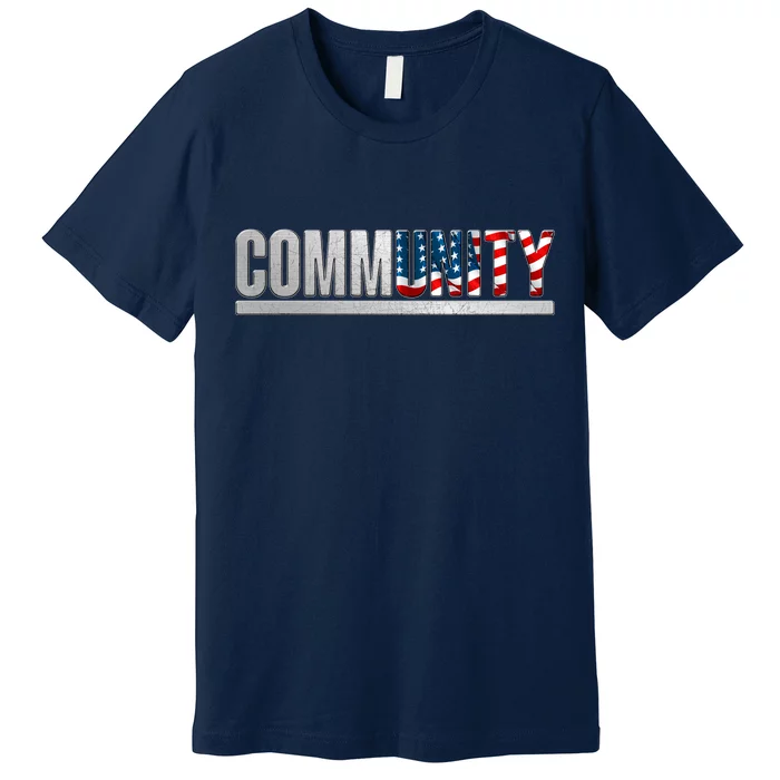 Community USA Flag Premium T-Shirt