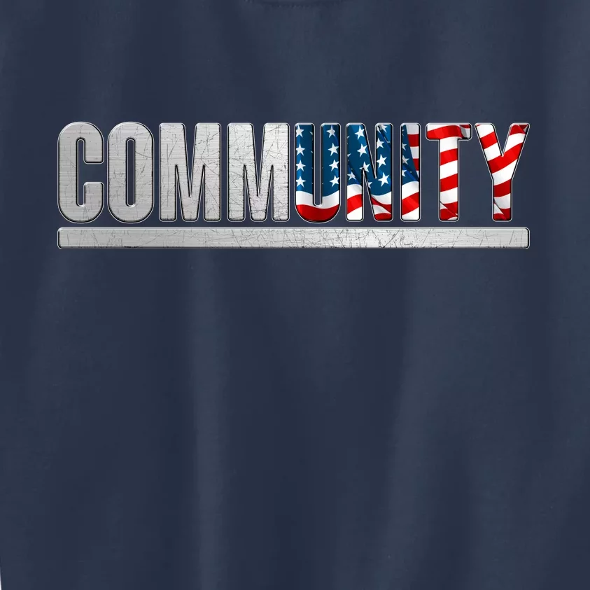 Community USA Flag Kids Sweatshirt