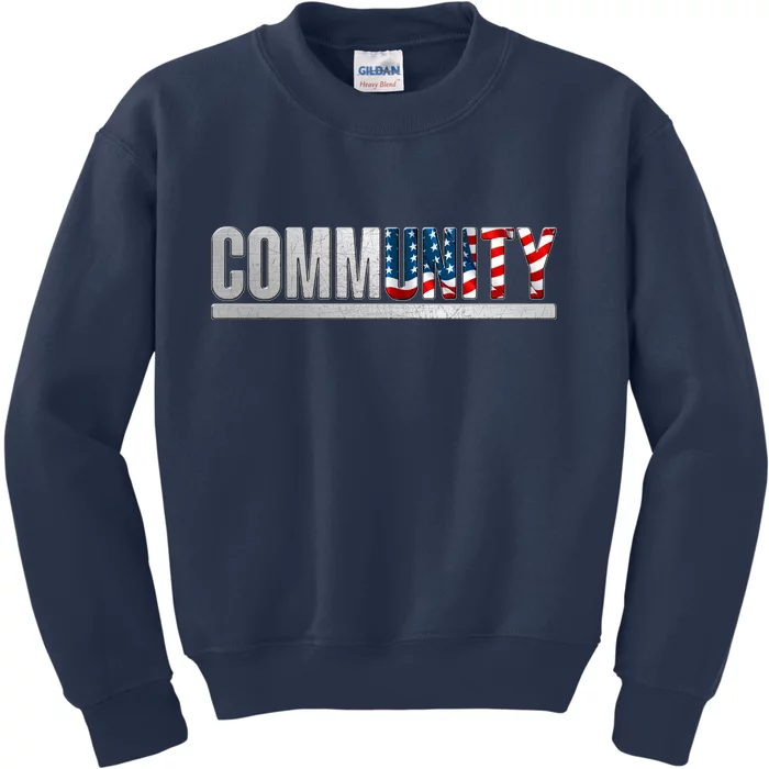 Community USA Flag Kids Sweatshirt