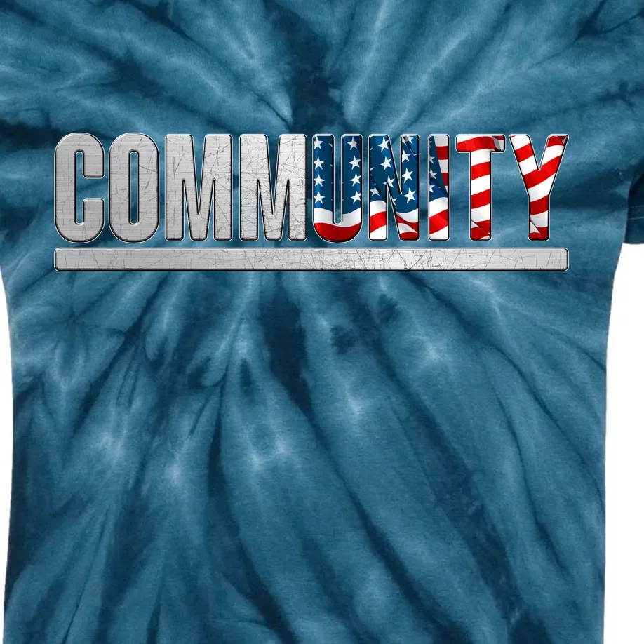 Community USA Flag Kids Tie-Dye T-Shirt