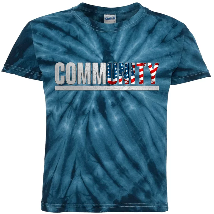 Community USA Flag Kids Tie-Dye T-Shirt