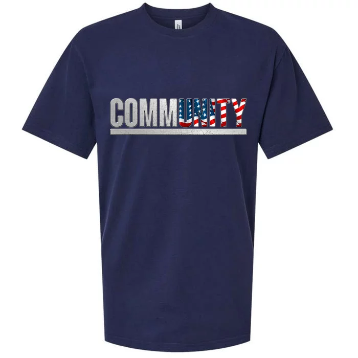 Community USA Flag Sueded Cloud Jersey T-Shirt