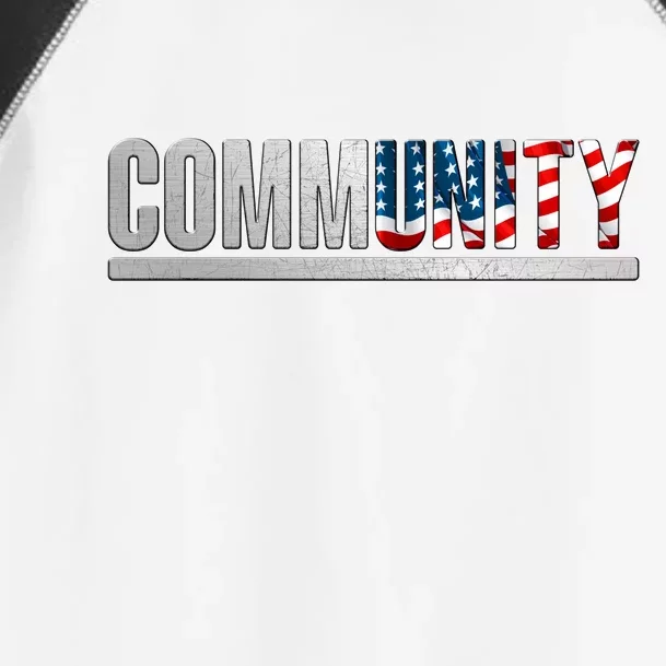 Community USA Flag Toddler Fine Jersey T-Shirt