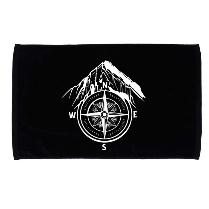 Compass Guide Mountain Microfiber Hand Towel