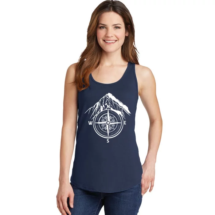 Compass Guide Mountain Ladies Essential Tank