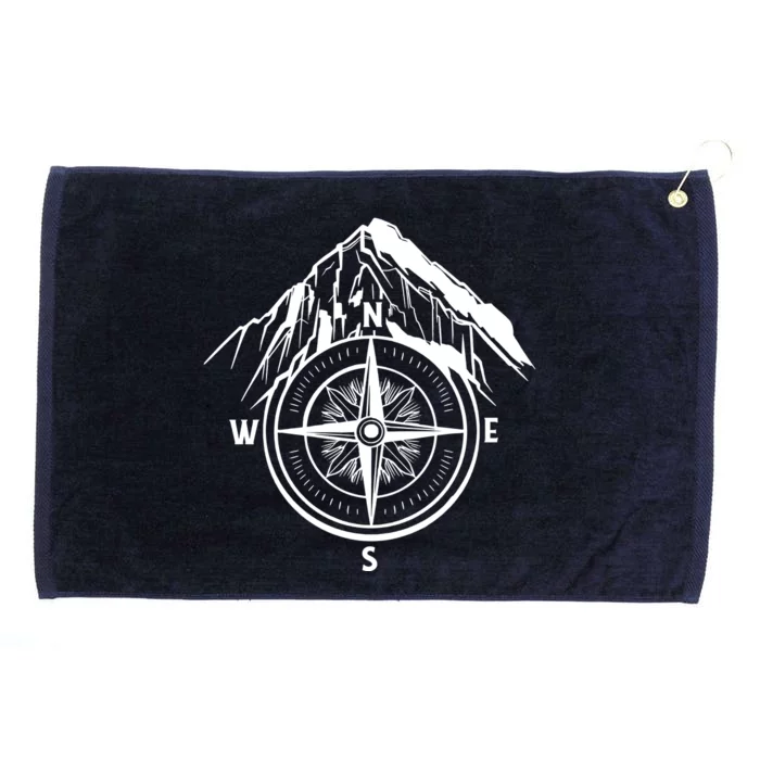 Compass Guide Mountain Grommeted Golf Towel