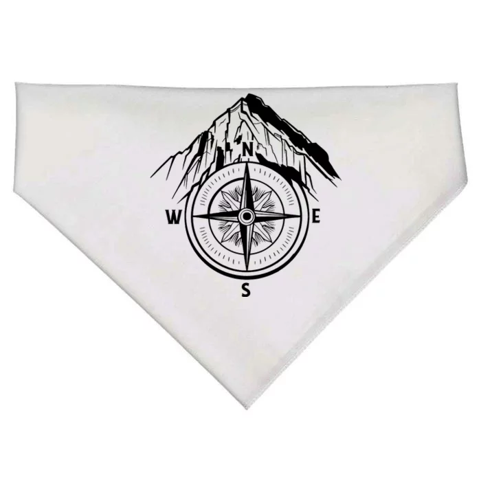 Compass Guide Mountain USA-Made Doggie Bandana