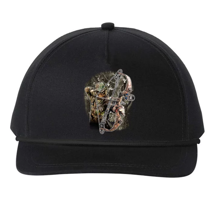 Compound Bow And Arrow Hunter Snapback Five-Panel Rope Hat