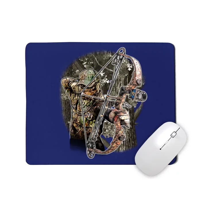 Compound Bow And Arrow Hunter Mousepad