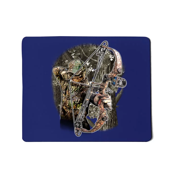 Compound Bow And Arrow Hunter Mousepad