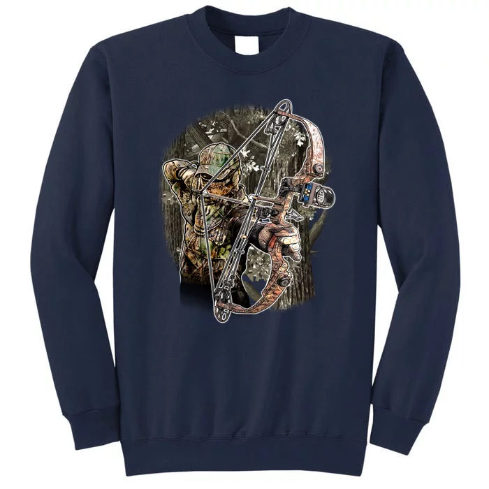 Compound Bow And Arrow Hunter Tall Sweatshirt