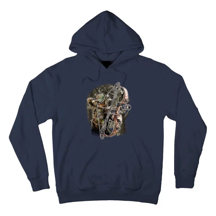 Compound Bow And Arrow Hunter Tall Hoodie