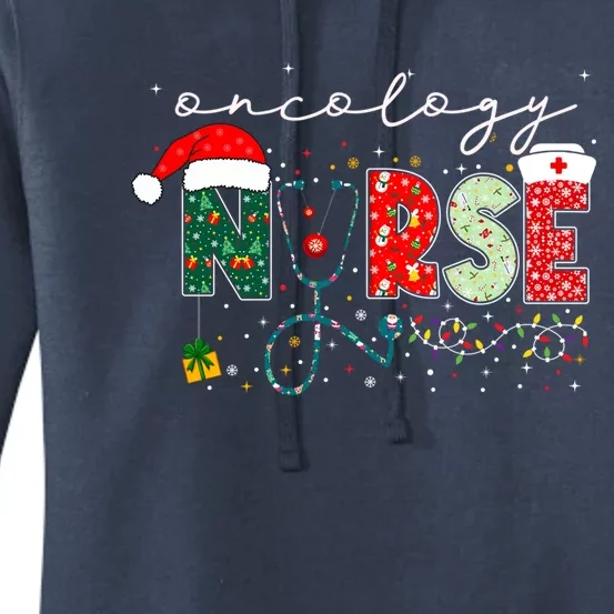 Christmas Oncology Nurse Funny Gift For Nursing Student Gift Women's Pullover Hoodie