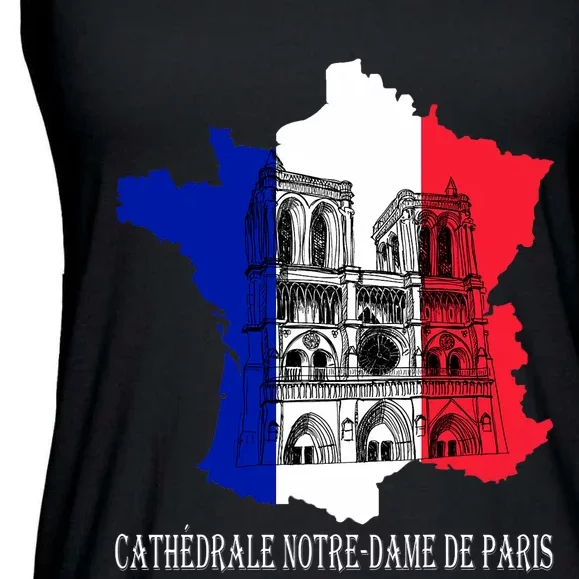 Cathedral Of Notre_ Dame Paris Ladies Essential Flowy Tank