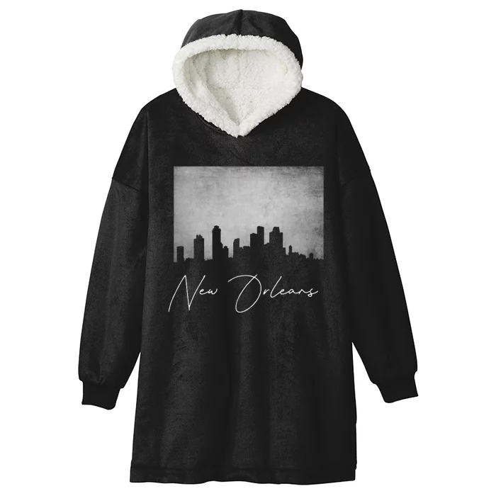 City Of New Orleans Louisiana Hooded Wearable Blanket