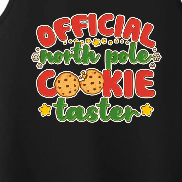 Christmas Official North Pole Cookie Taster Performance Tank