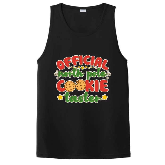 Christmas Official North Pole Cookie Taster Performance Tank