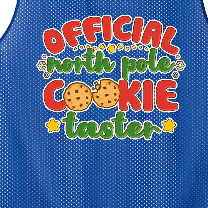 Christmas Official North Pole Cookie Taster Mesh Reversible Basketball Jersey Tank