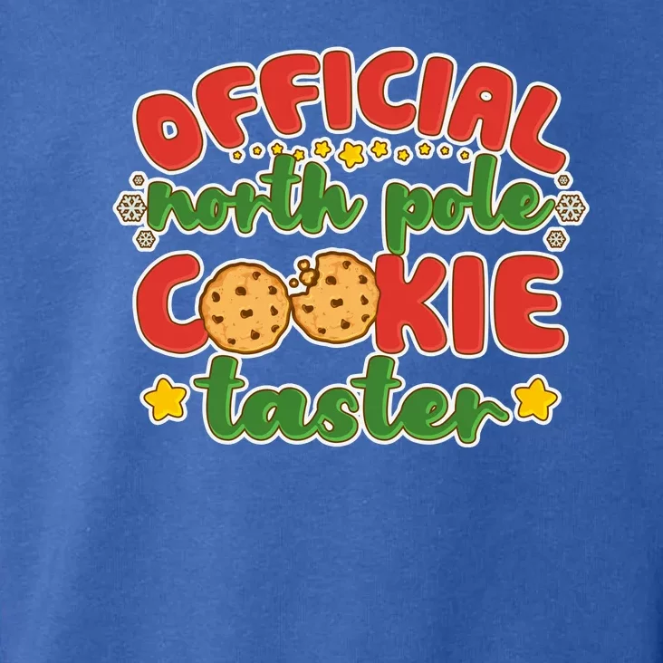 Christmas Official North Pole Cookie Taster Toddler Hoodie