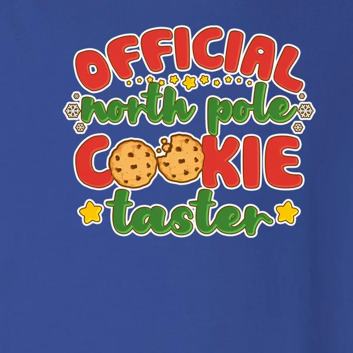 Christmas Official North Pole Cookie Taster Toddler Long Sleeve Shirt