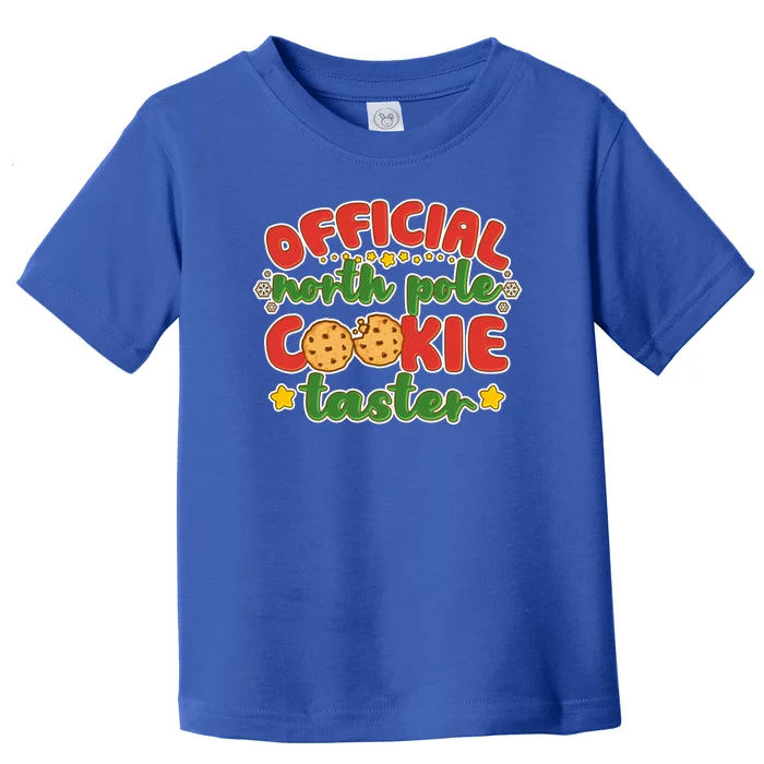 Christmas Official North Pole Cookie Taster Toddler T-Shirt