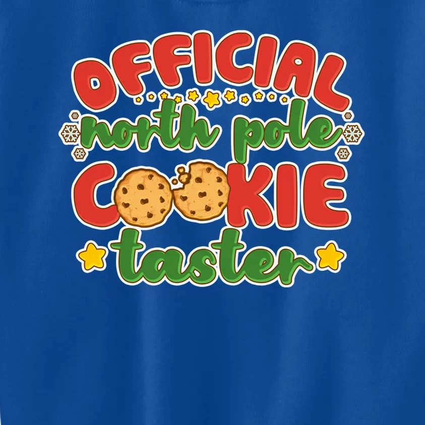 Christmas Official North Pole Cookie Taster Kids Sweatshirt