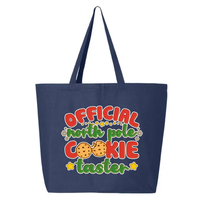 Christmas Official North Pole Cookie Taster 25L Jumbo Tote