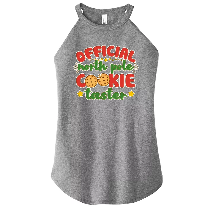 Christmas Official North Pole Cookie Taster Women’s Perfect Tri Rocker Tank