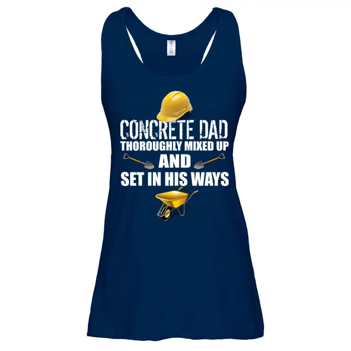 Concrete Dad Mixed Up And Set In His Ways Ladies Essential Flowy Tank