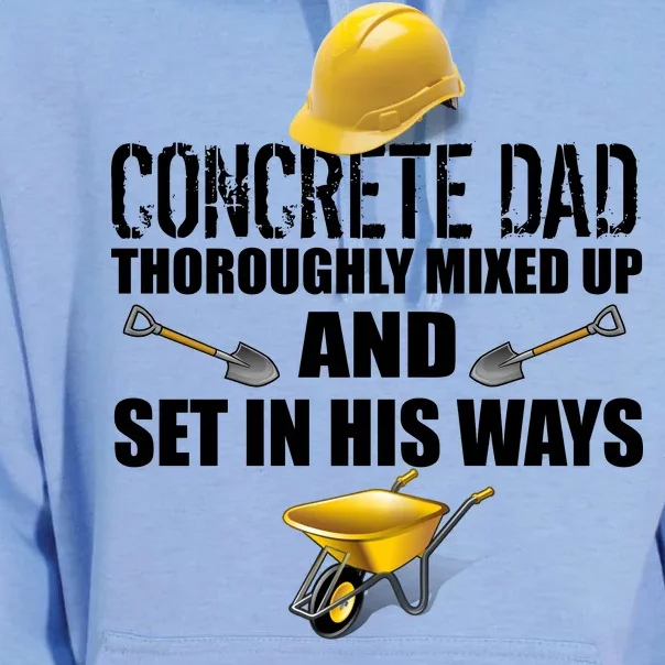 Concrete Dad Mixed Up And Set In His Ways Unisex Surf Hoodie