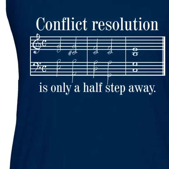 Conflict Resolution Is Only A Half Step Away Ladies Essential Flowy Tank