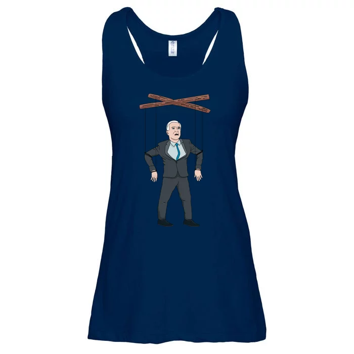 Confused Anti Joe Biden Puppet Funny Ladies Essential Flowy Tank