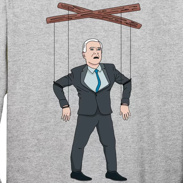 Confused Anti Joe Biden Puppet Funny Tall Long Sleeve T-Shirt