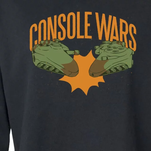 Console War Cropped Pullover Crew