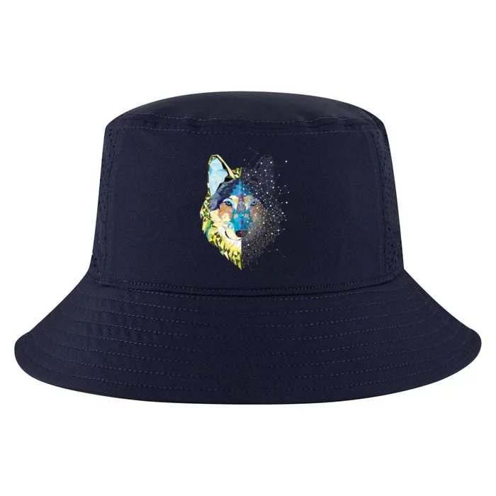 Constellation Pixel Wolf Cool Comfort Performance Bucket Hat