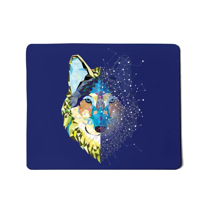 Constellation Pixel Wolf Mousepad