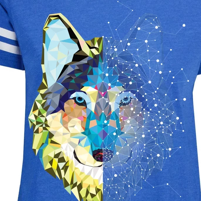 Constellation Pixel Wolf Enza Ladies Jersey Football T-Shirt