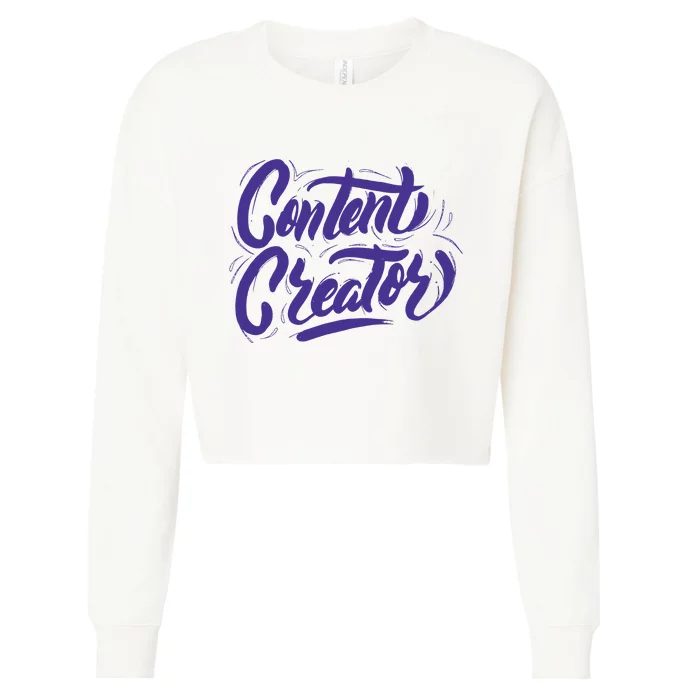 Content Creator Cropped Pullover Crew