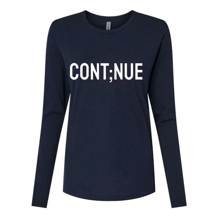 Continue Suicide Prevention Womens Cotton Relaxed Long Sleeve T-Shirt