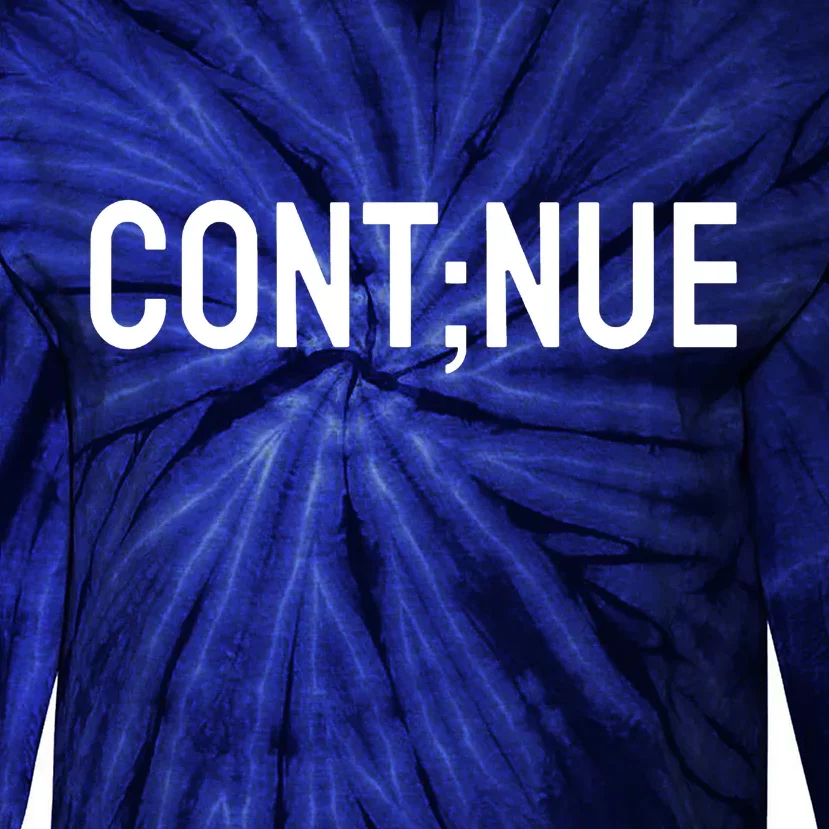 Continue Suicide Prevention Tie-Dye Long Sleeve Shirt