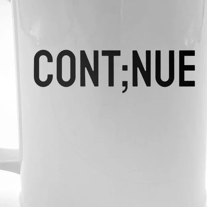 Continue Suicide Prevention Front & Back Beer Stein