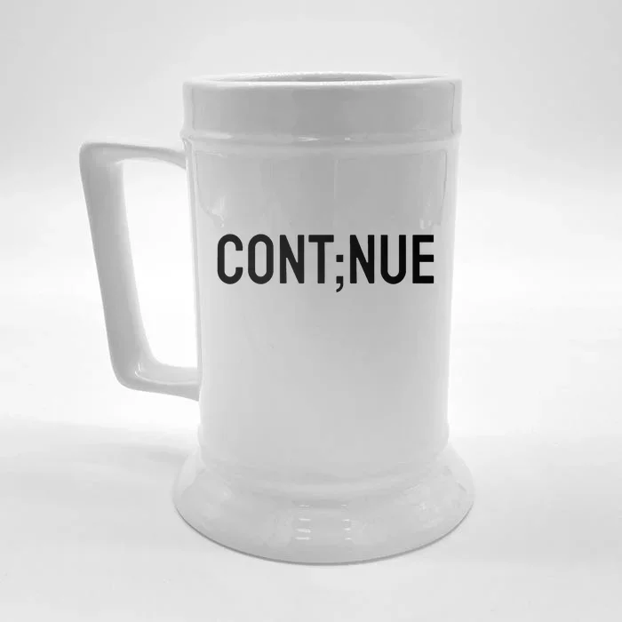 Continue Suicide Prevention Front & Back Beer Stein